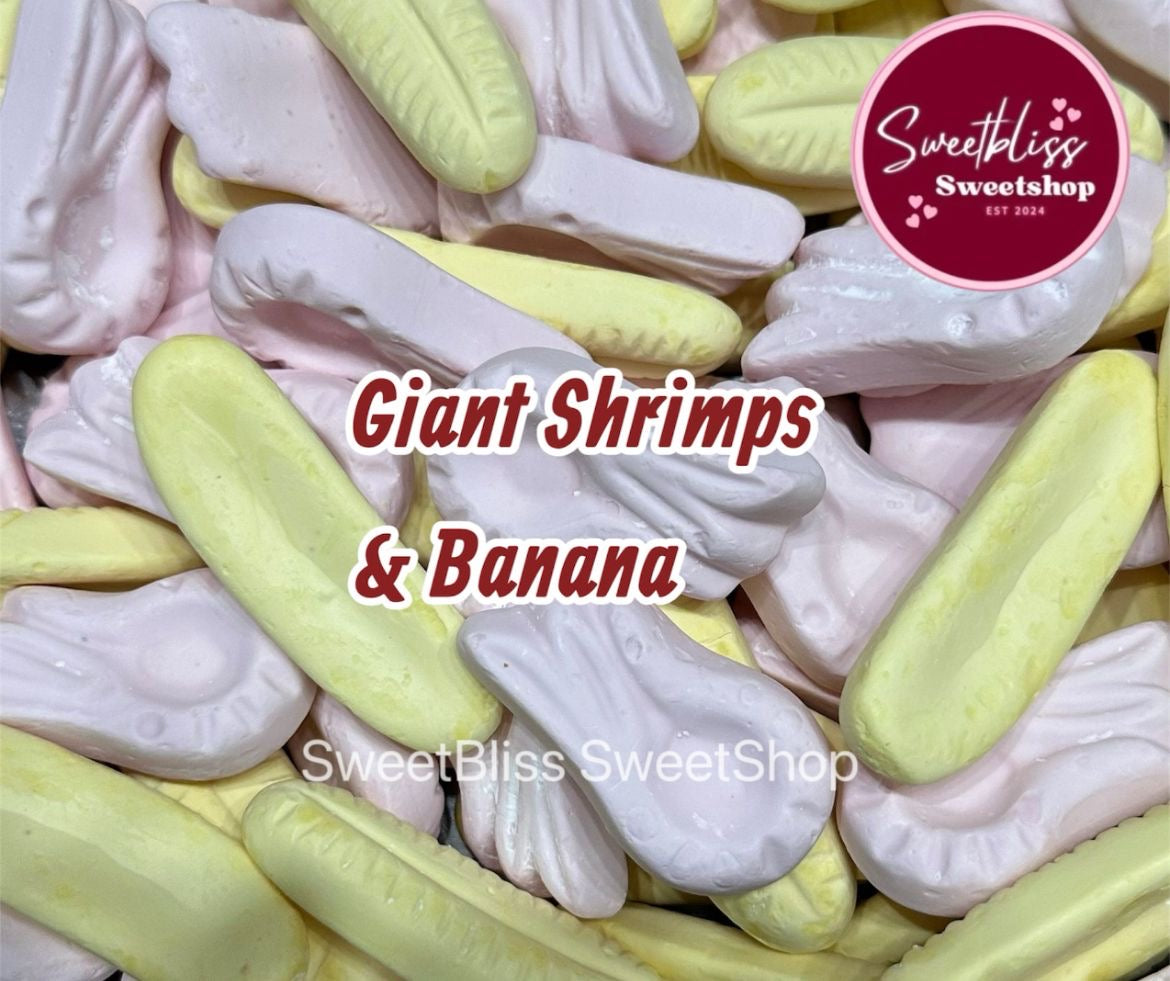 Giant Foam Shrimps and Banana Mix