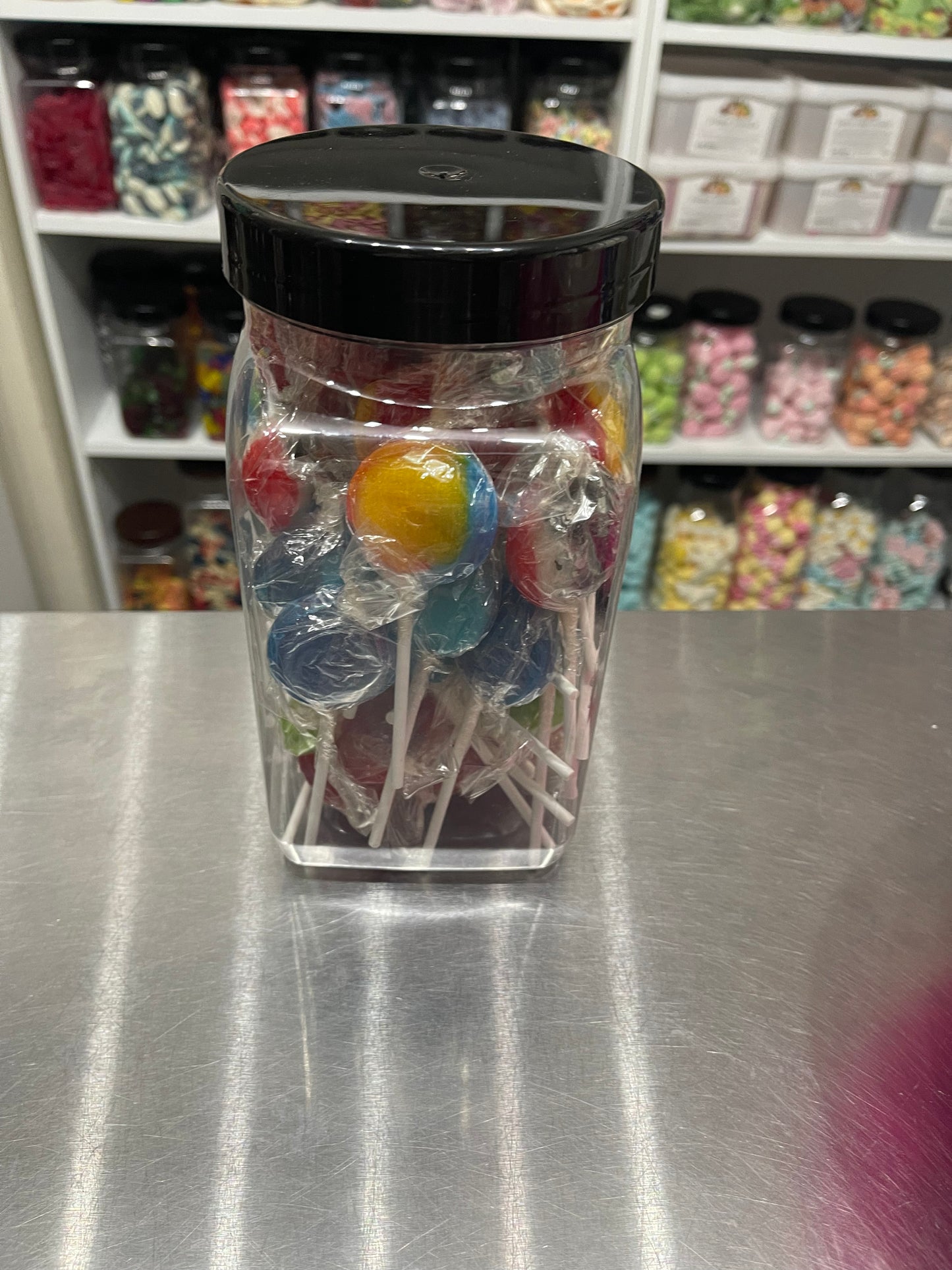 Dobsons Mega Lollies Jar of 50 a Mix of 12 Amazing Flavours