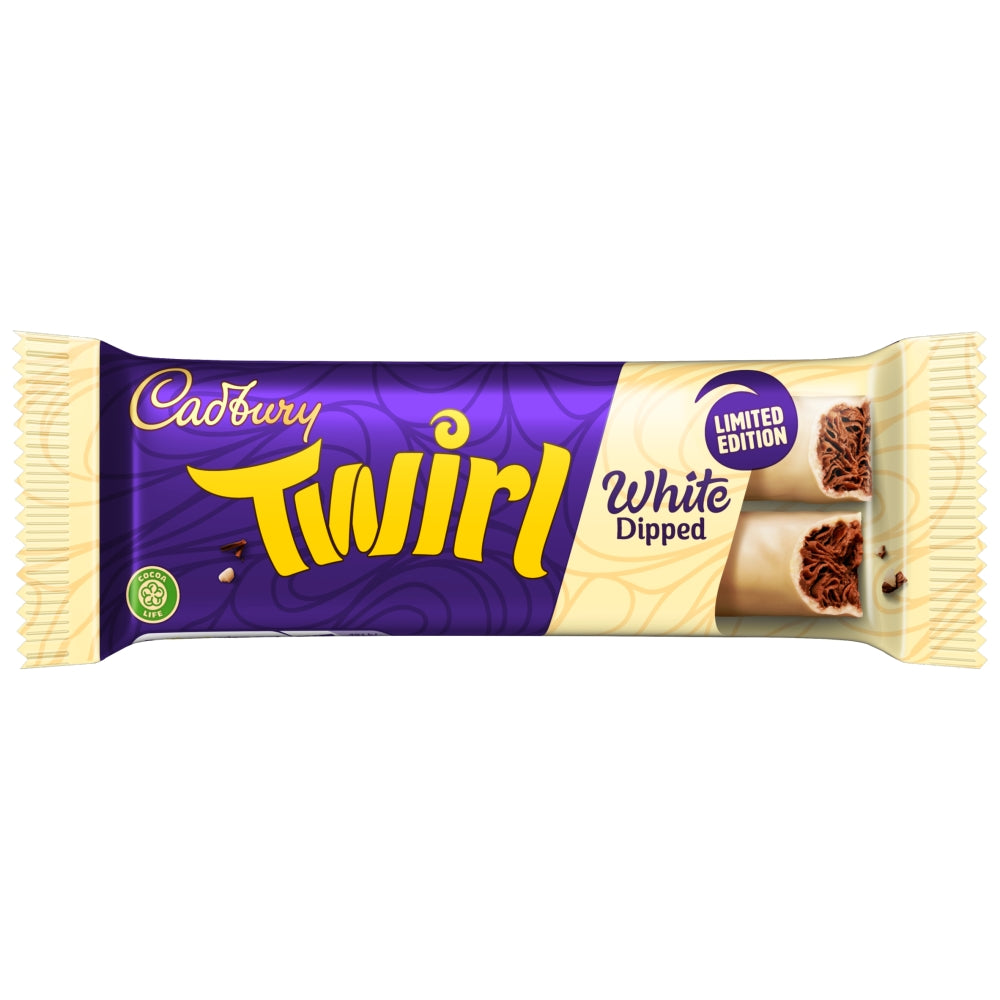 Cadbury Dairy Milk Iced Latte and Twirl white dipped