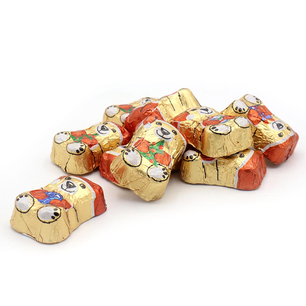 Christmas Santa Twists, Gold Bears