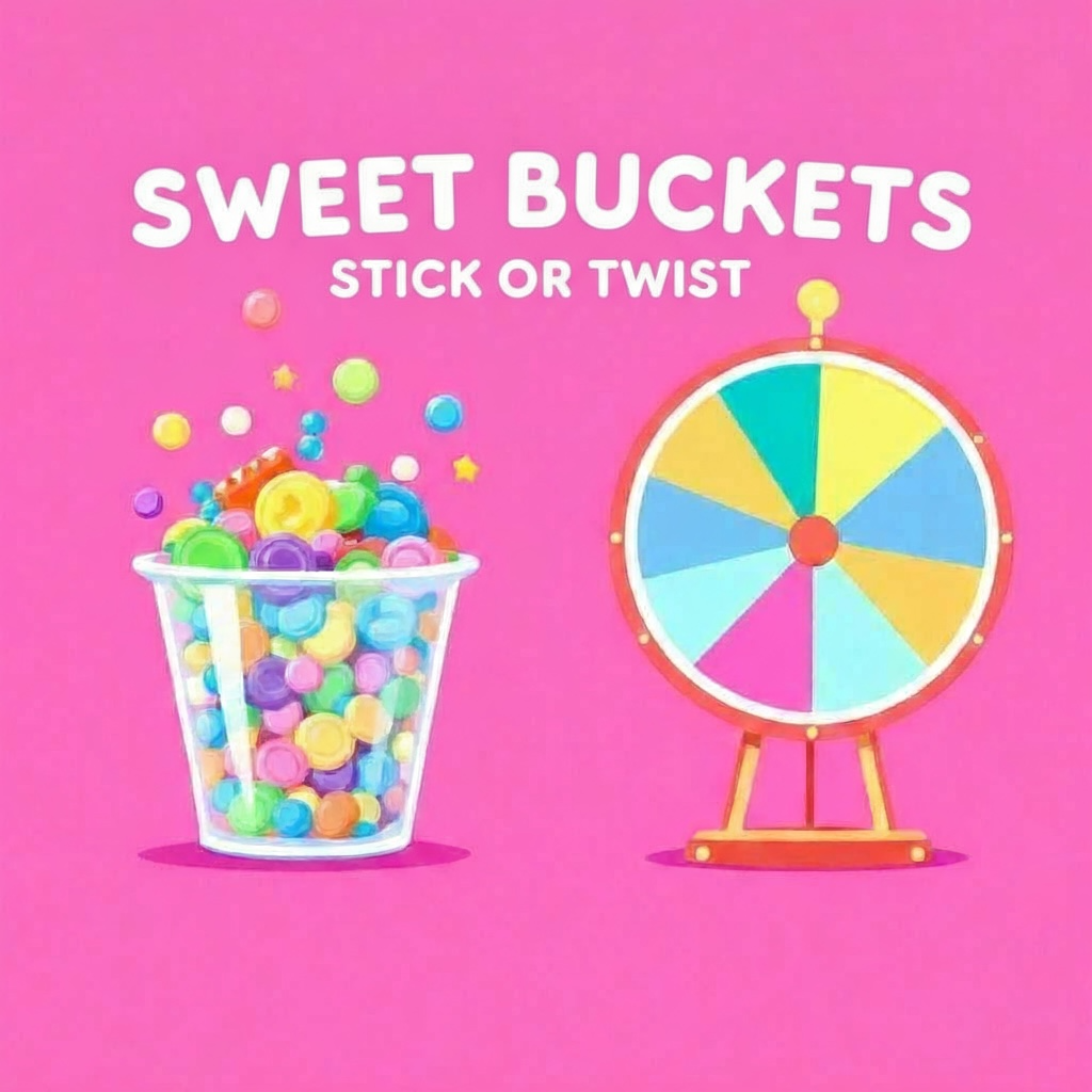 1.12🍬🍬🍬Spin to Win a Sweet Bucket🍬🍬🍬