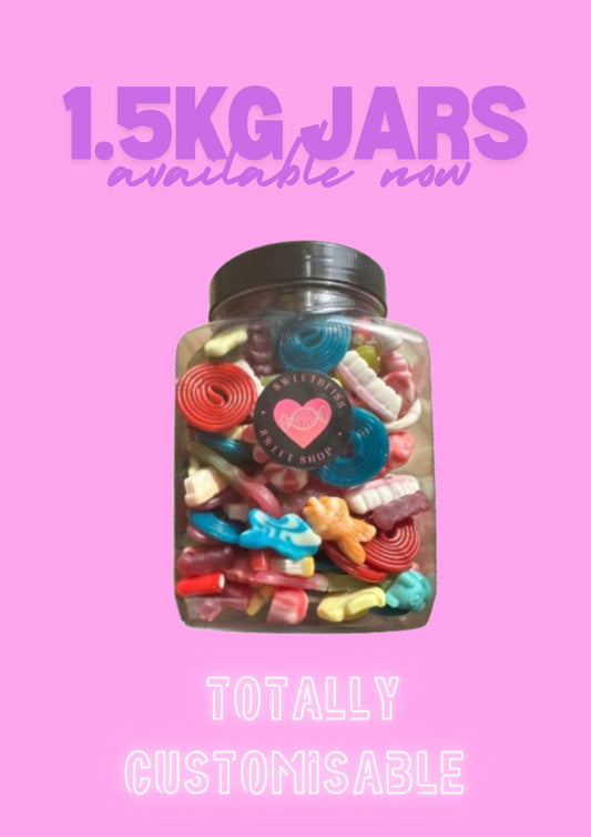 1.5kg Jar filled with your favourite sweeties