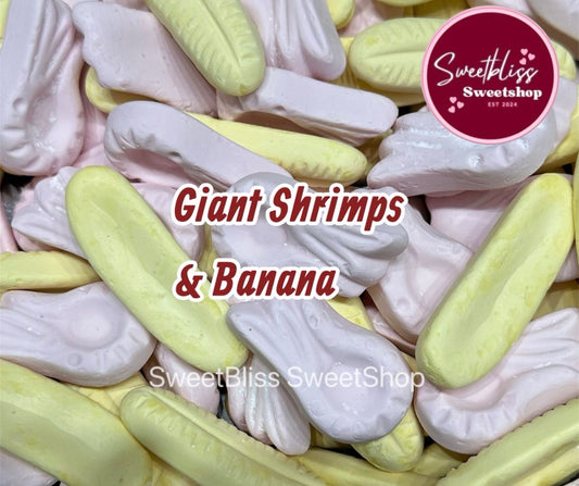 Giant Foam Shrimps and Banana Mix