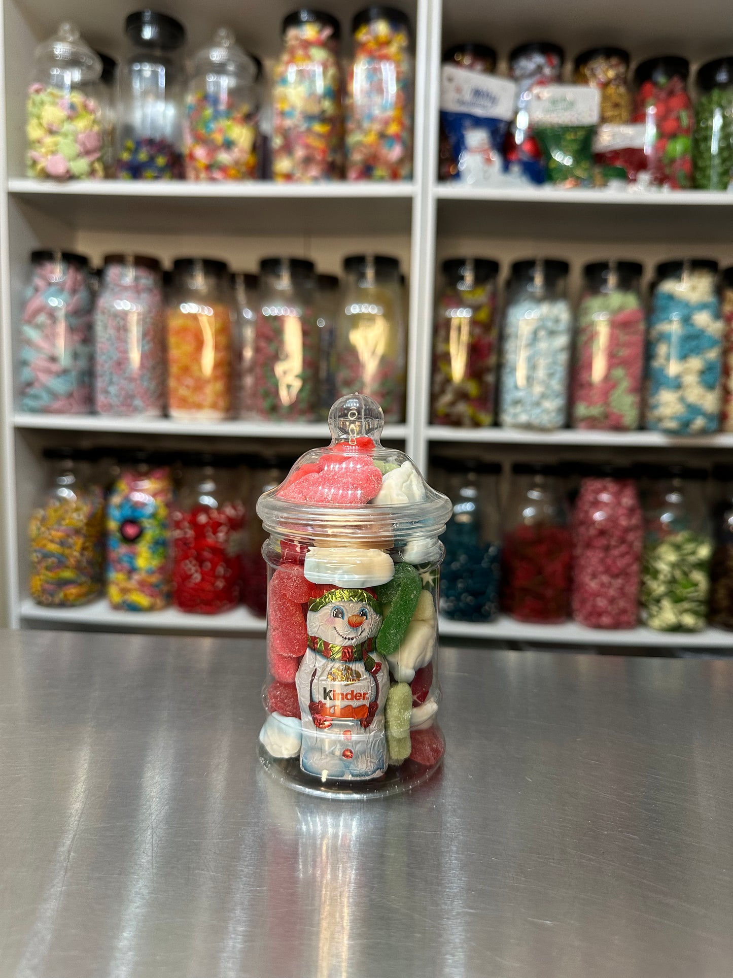 Mini or Small Jar with Chocolate Figure