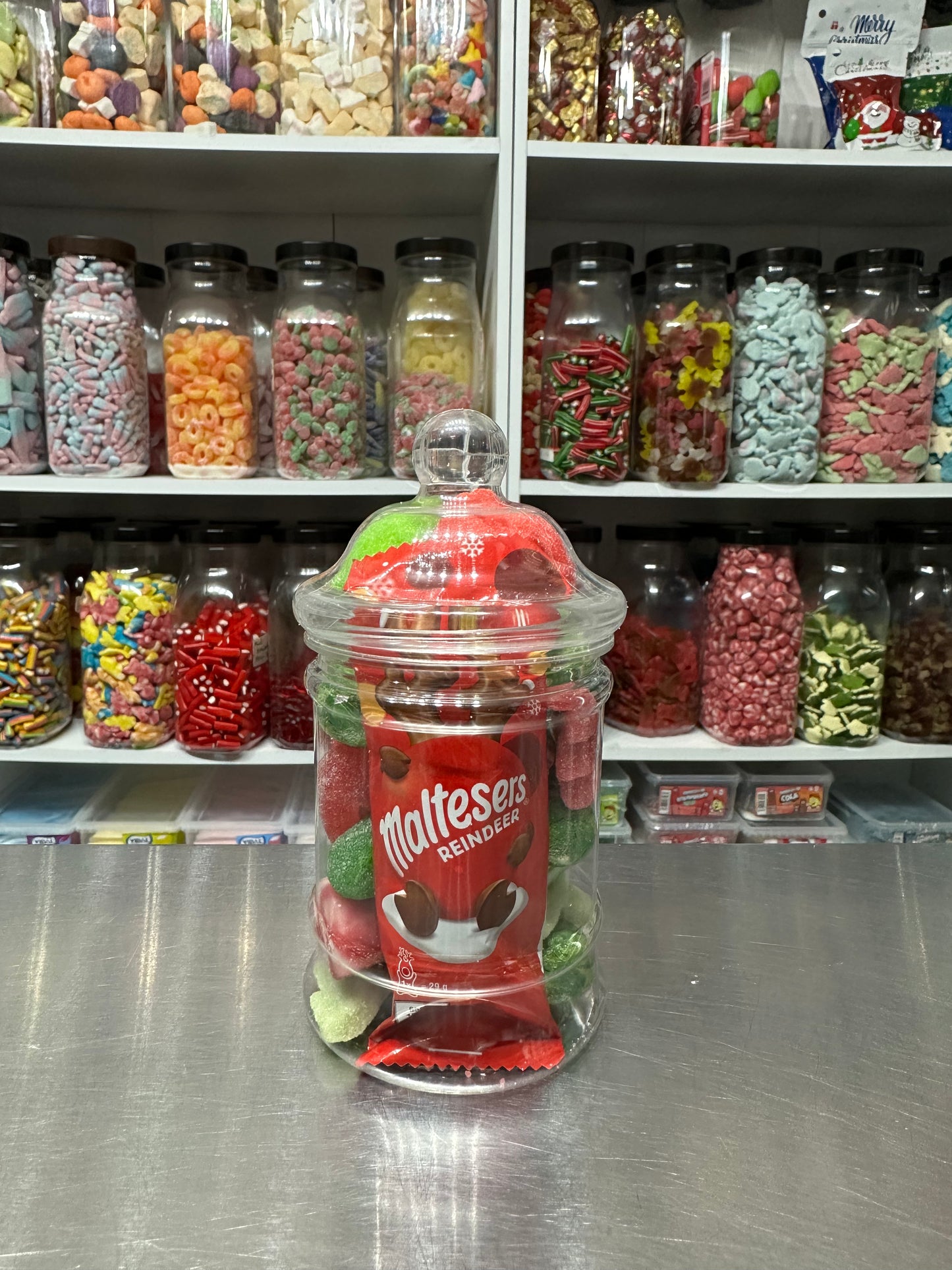 Mini or Small Jar with Chocolate Figure