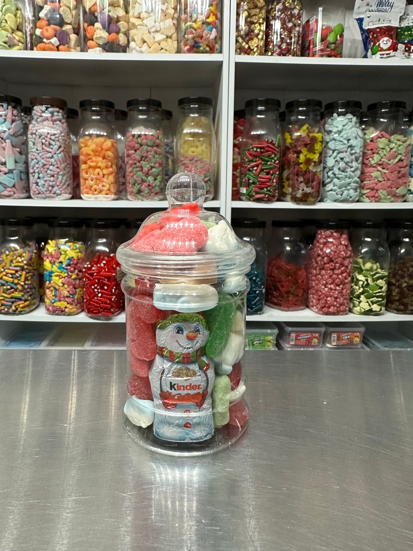 Mini or Small Jar with Chocolate Figure